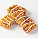 Cereal bars with wheat, cranberries and yogurt